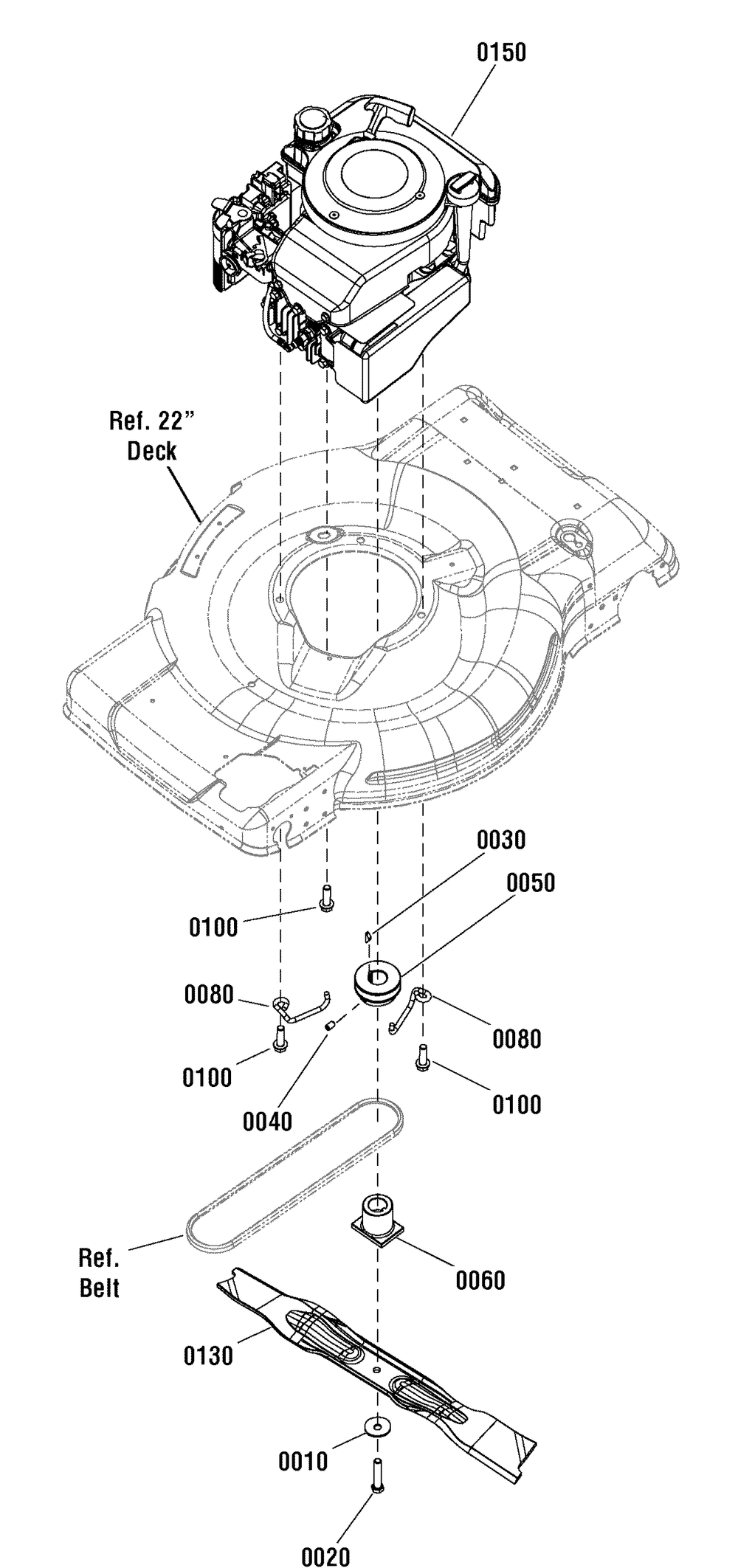 Engine Group (7501603) Diagram and Parts List for 7800792-JS46 2011 Briggs and Stratton Lawn Mower